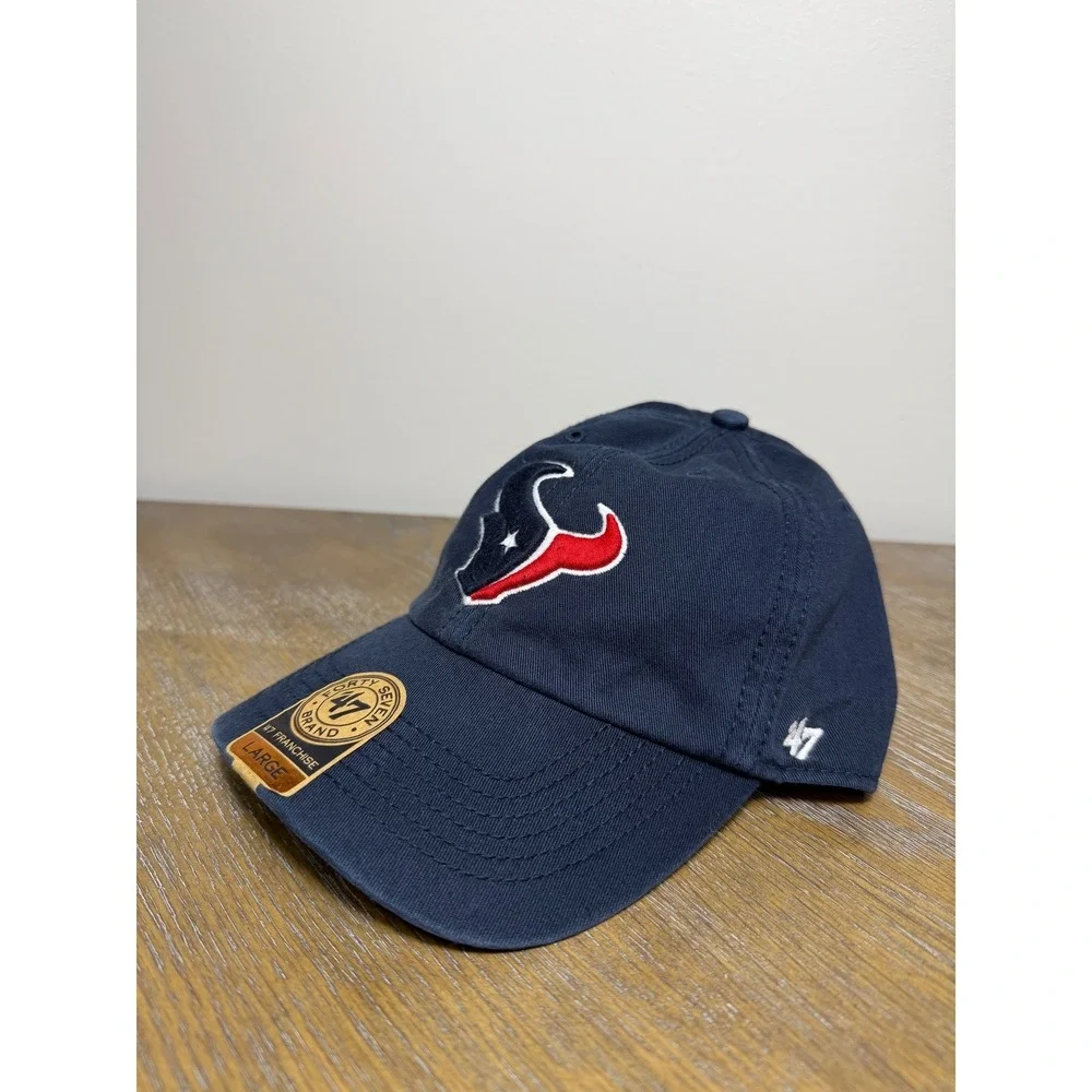 47 Brand Houston Texans Navy Blue NFL Baseball‎ Cap Large NEW WITH TAG